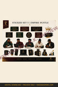 Sticker Set 5 | Empire Hustle digital sticker sheet preview