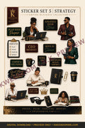 Sticker Set 5 | Strategy digital sticker sheet preview