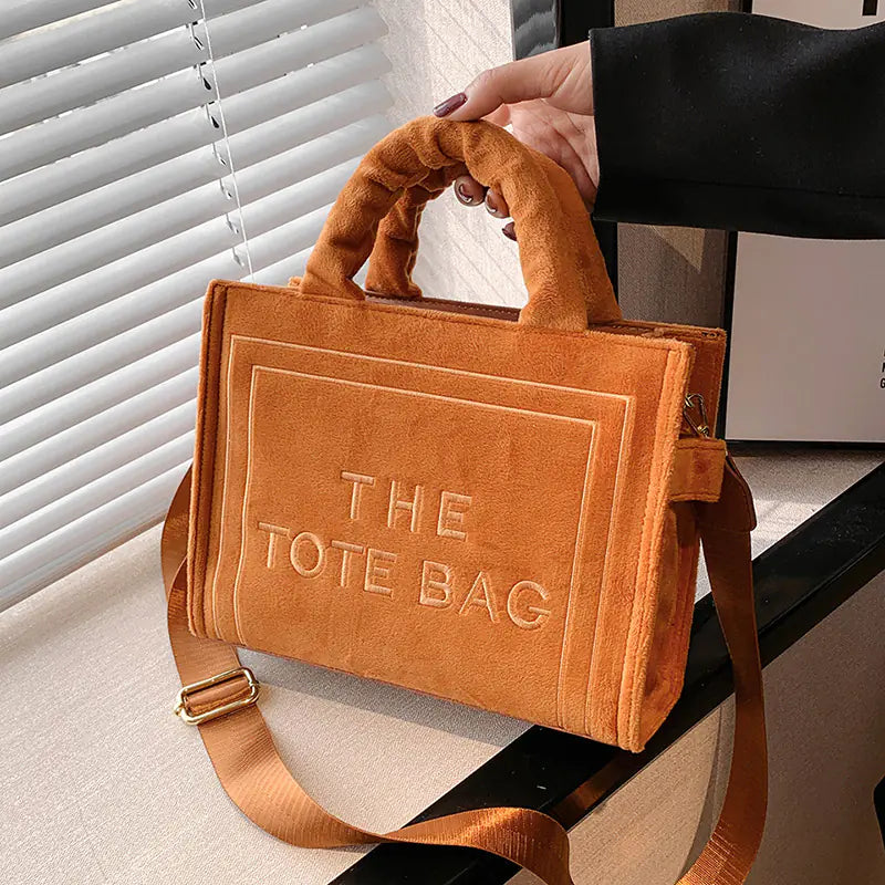 Fashionable Plush Tote Bag for Autumn/Winter 2025