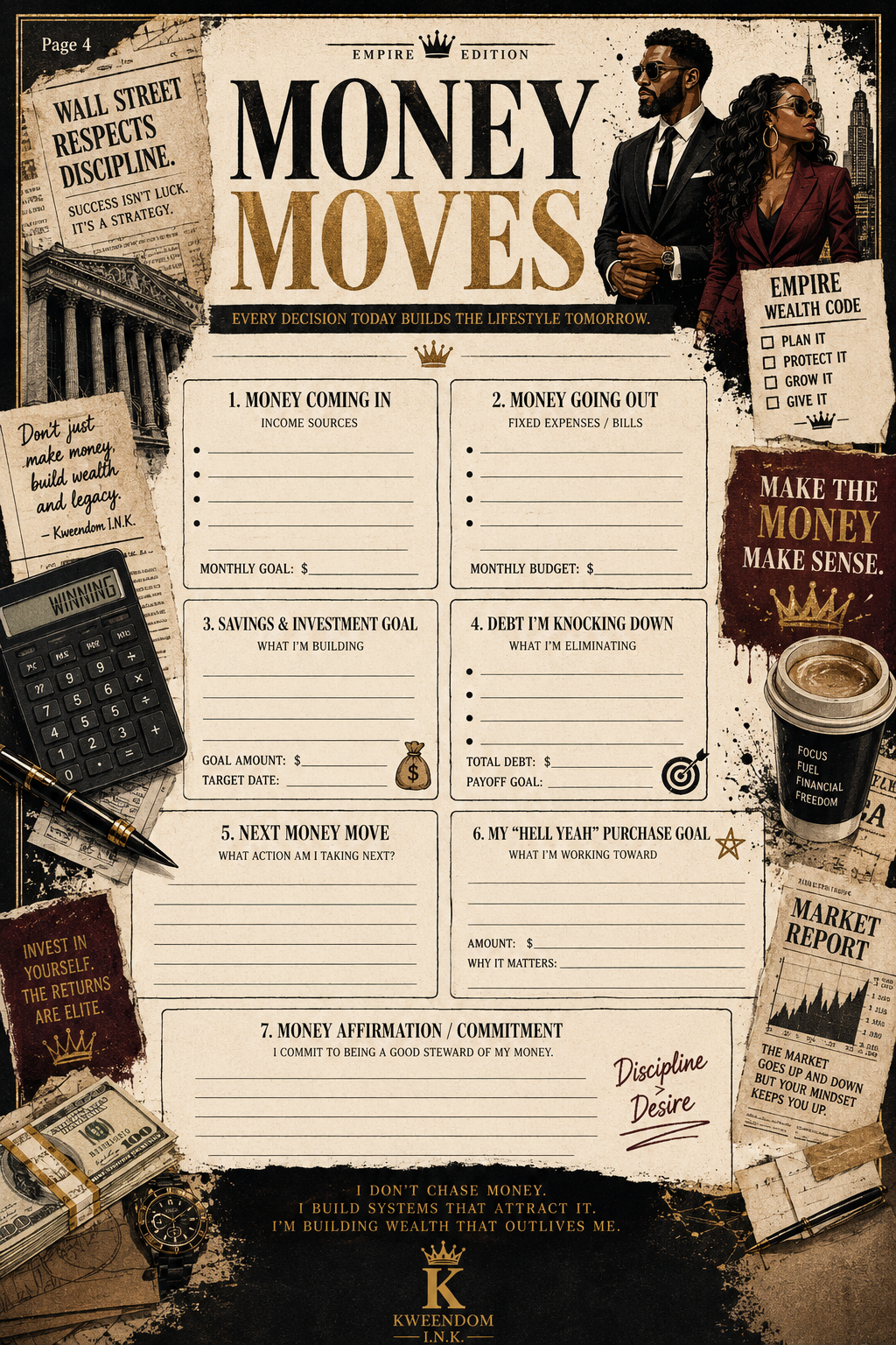 Money Moves Planner Page