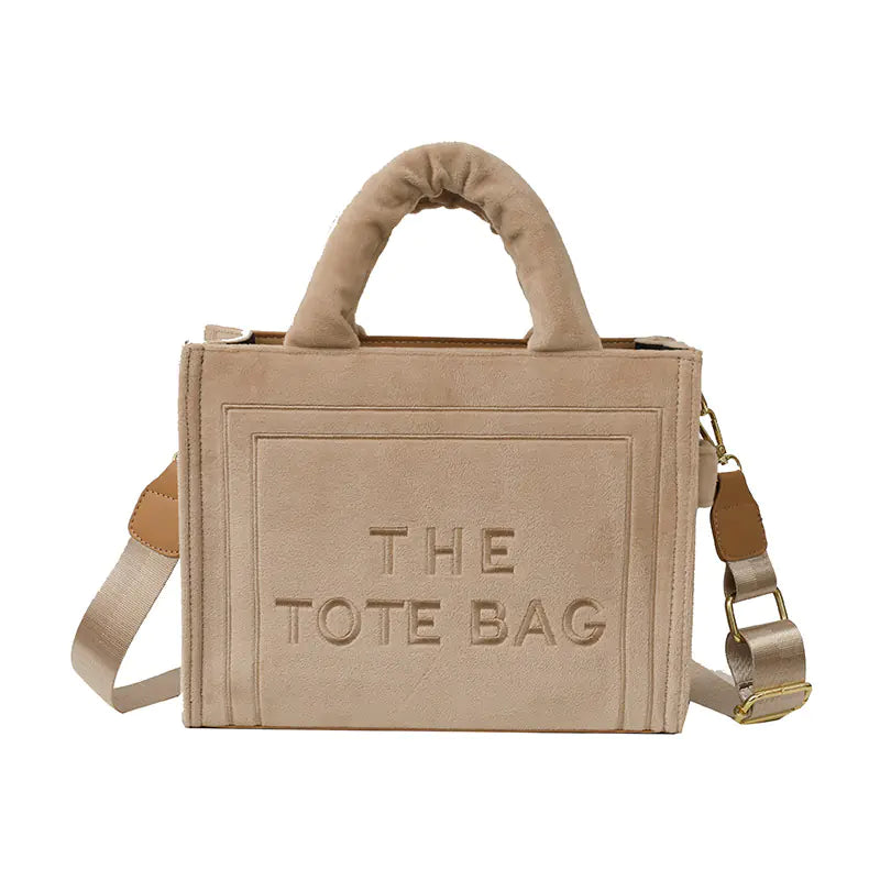 Fashionable Plush Tote Bag for Autumn/Winter 2023
