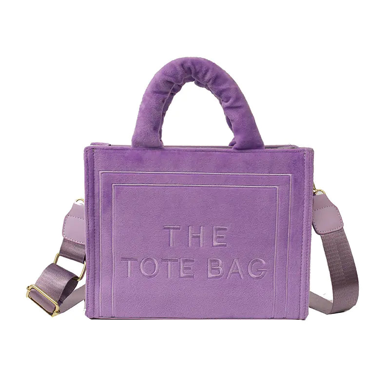 Fashionable Plush Tote Bag for Autumn/Winter 2023