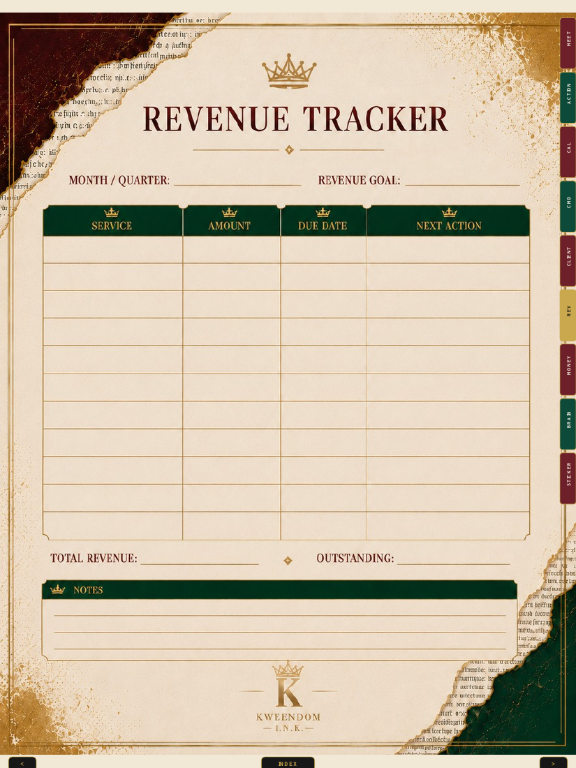 Money Moves and Revenue Tracker Pack preview