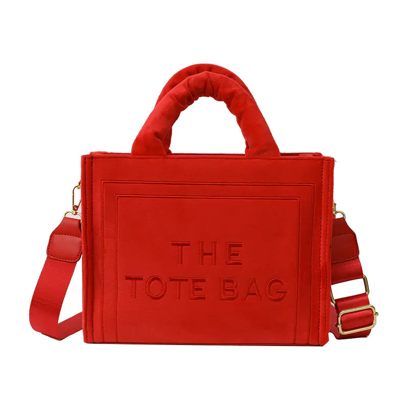 Fashionable Plush Tote Bag for Autumn/Winter 2023