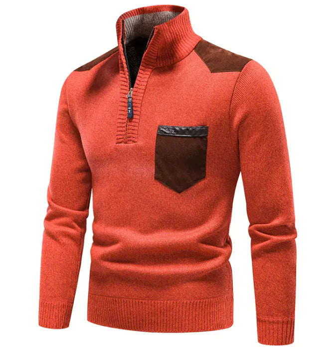 Cozy Plush Quarter-Zip Sweater