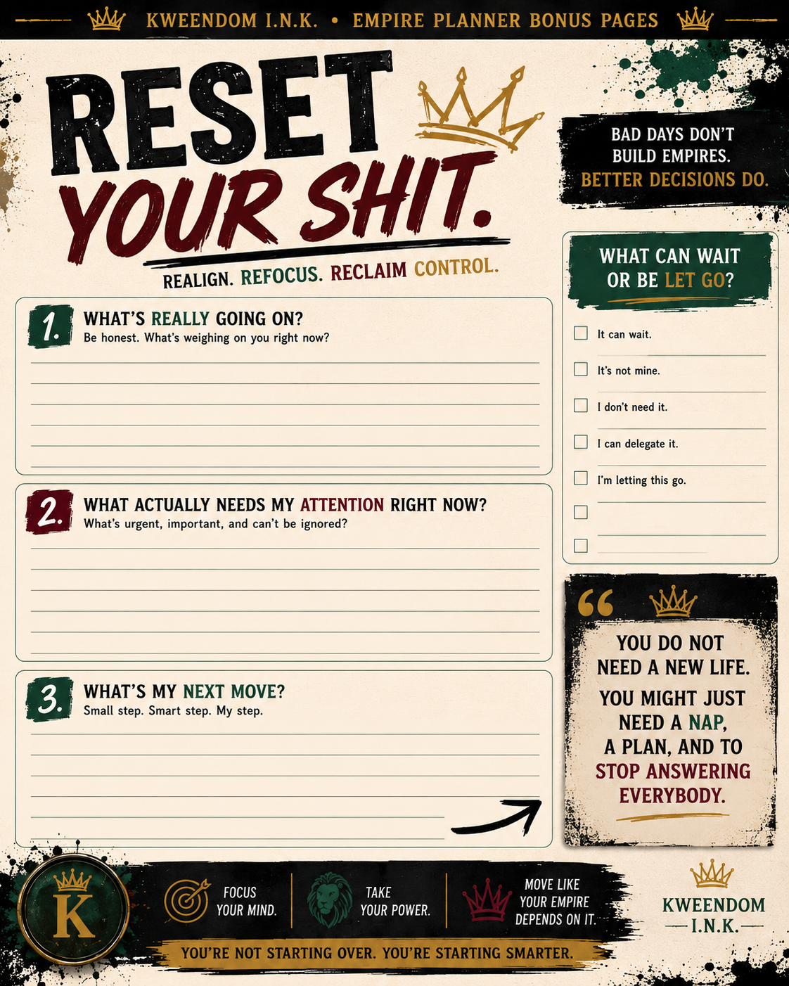 Reset Your Shit Pack