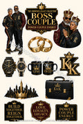 Boss Couple digital sticker sheet preview by Kweendom I.N.K.