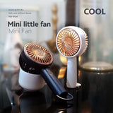 2024 New USB Small Fan Handheld Portable Portable Small Fan Small Outdoor Mini Rechargeable Fan Student Dormitory Hand-Held Fan