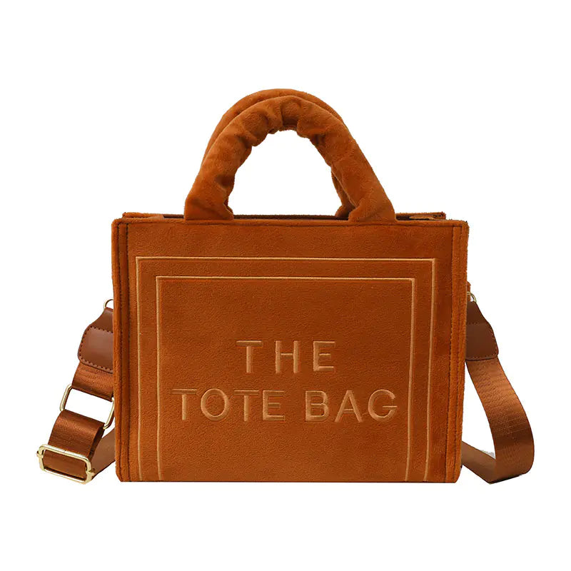 Fashionable Plush Tote Bag for Autumn/Winter 2023