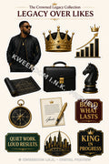 Legacy Over Likes digital sticker sheet preview by Kweendom I.N.K.