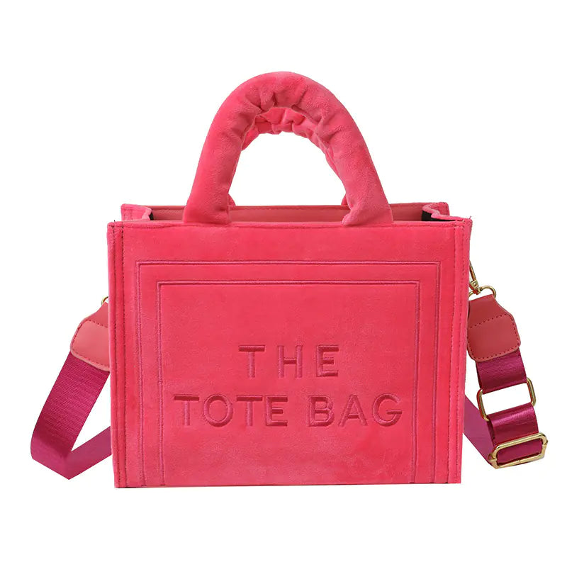 Fashionable Plush Tote Bag for Autumn/Winter 2023