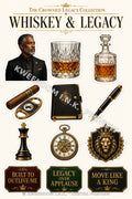 Whiskey & Legacy digital sticker sheet preview by Kweendom I.N.K.